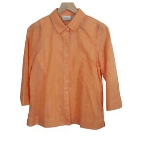 Studio Works Sheer Button Up with Tank